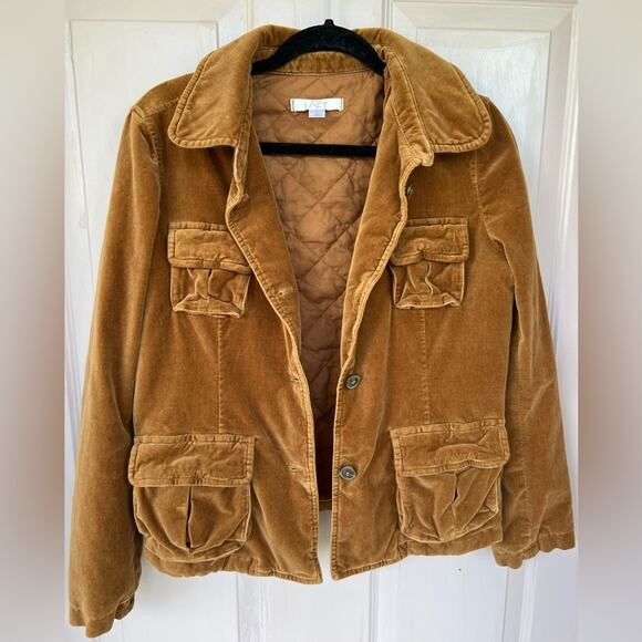 Ann Taylor LOFT Velvet Quilted Jacket | Size L - Picture 6 of 7